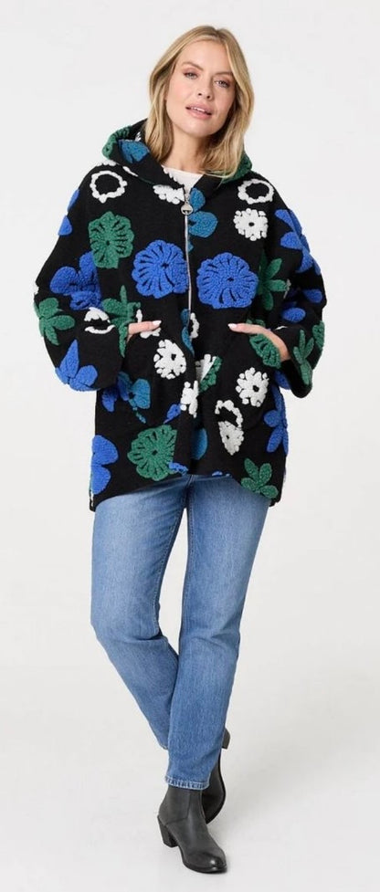 Вълнено палто Комфорт синьо