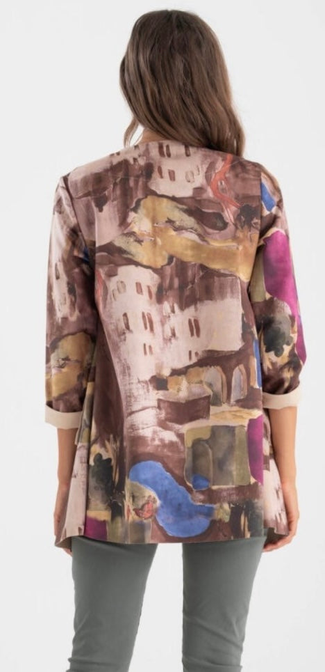 Дамско цветно манто