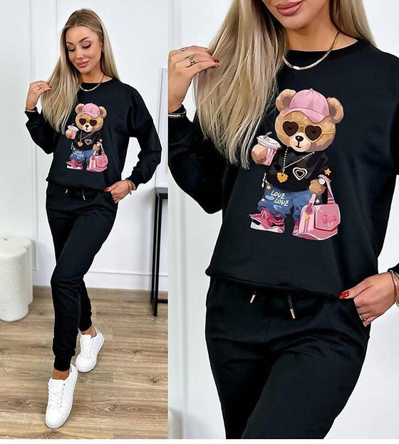 Модерен комплект с мече черен