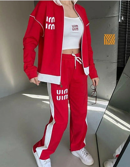 Удобен комплект от 2 части Мая червен