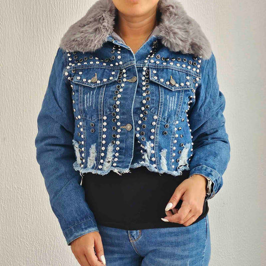 Дънково яке с каракул 3 в 1