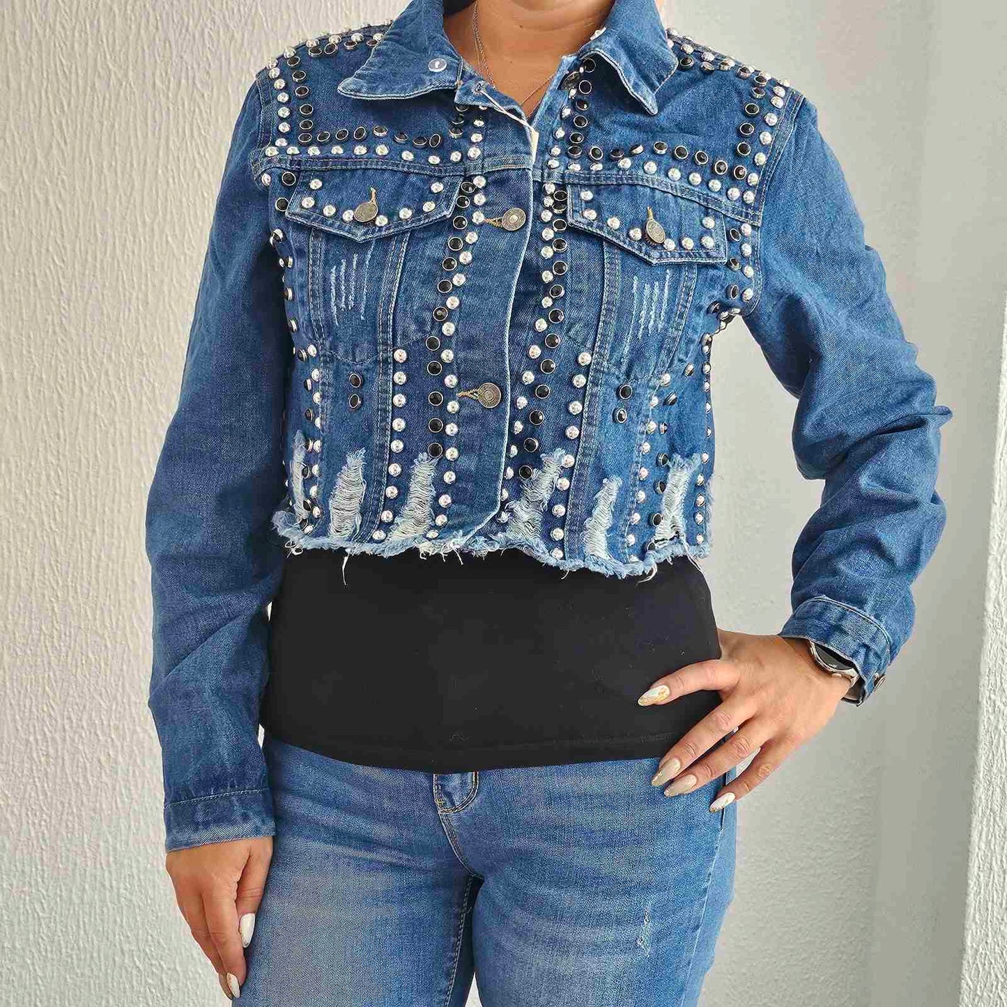 Дънково яке с каракул 3 в 1