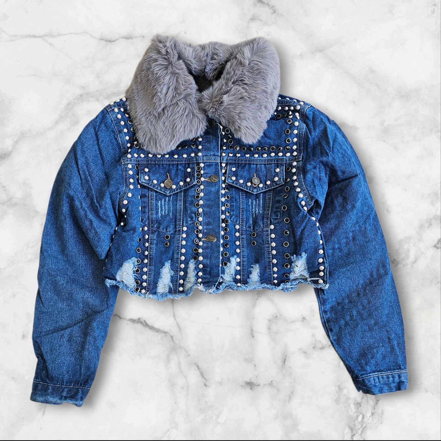 Дънково яке с каракул 3 в 1