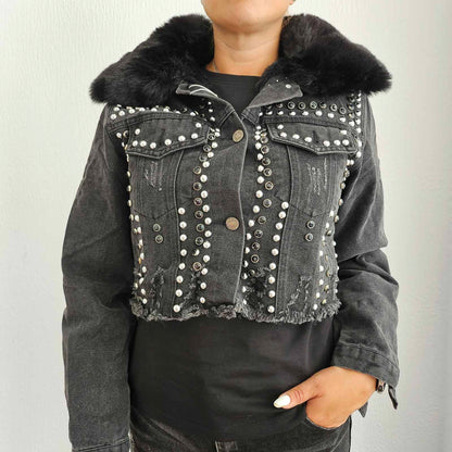 Дънково яке с каракул 3 в 1