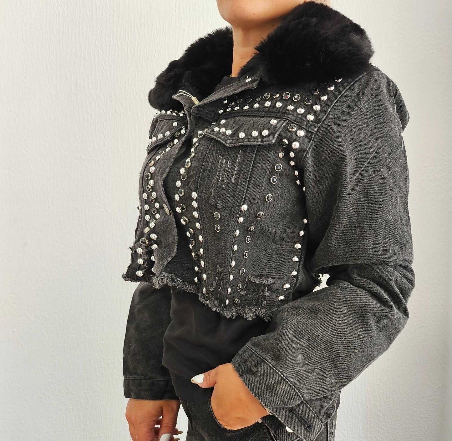 Дънково яке с каракул 3 в 1