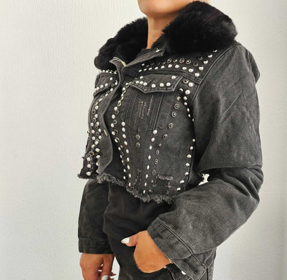 Дънково яке с каракул 3 в 1