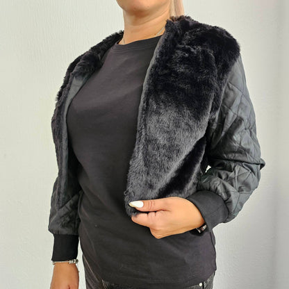 Дънково яке с каракул 3 в 1